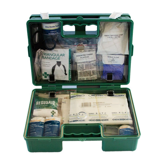 1 - 25 Person First Aid Kit (Plastic Wall Mountable Box) - Windsheer